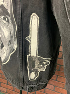American Psycho Jean Jacket Custom Rework L