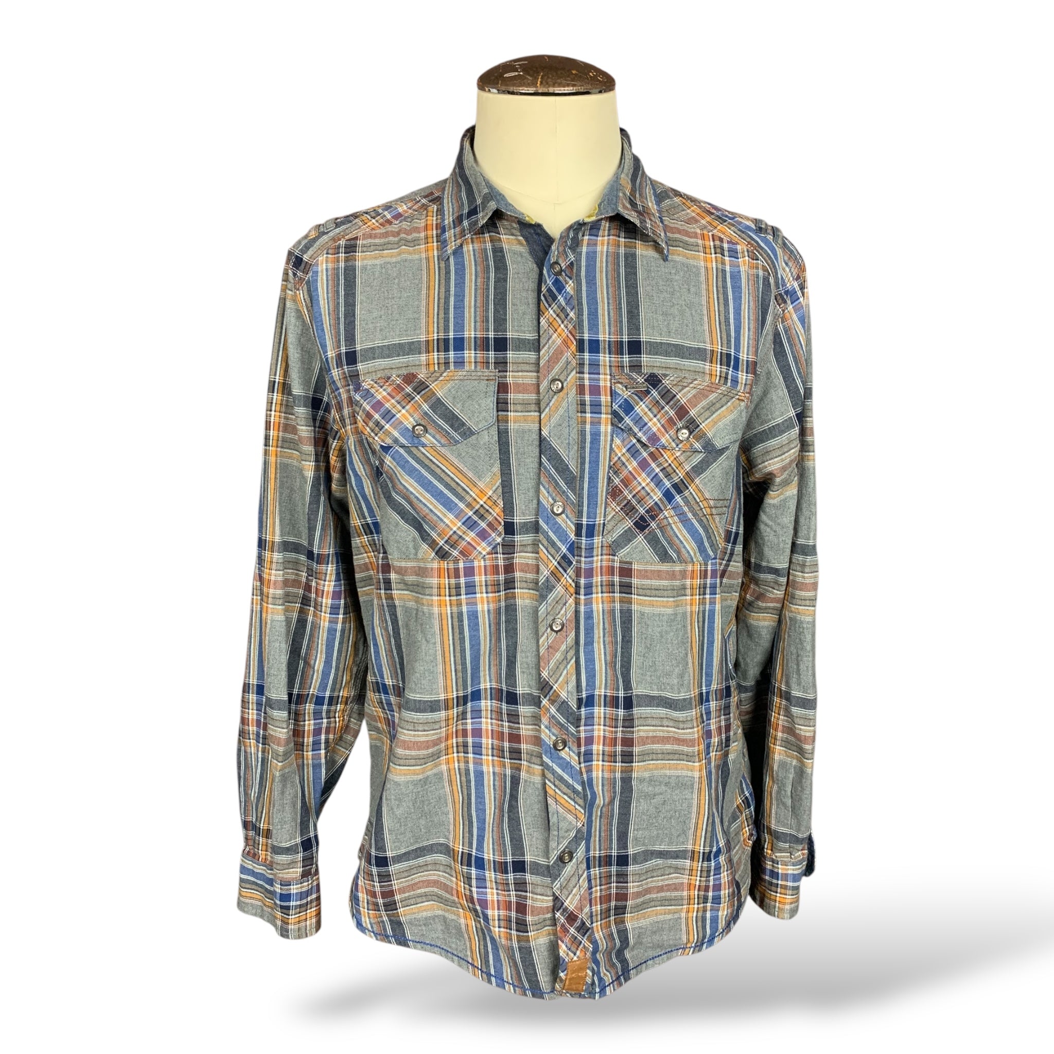 One Piece Button Down Shirt Custom Rework XL