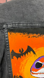 Jack Skellington Reworked Denim Jacket — Large