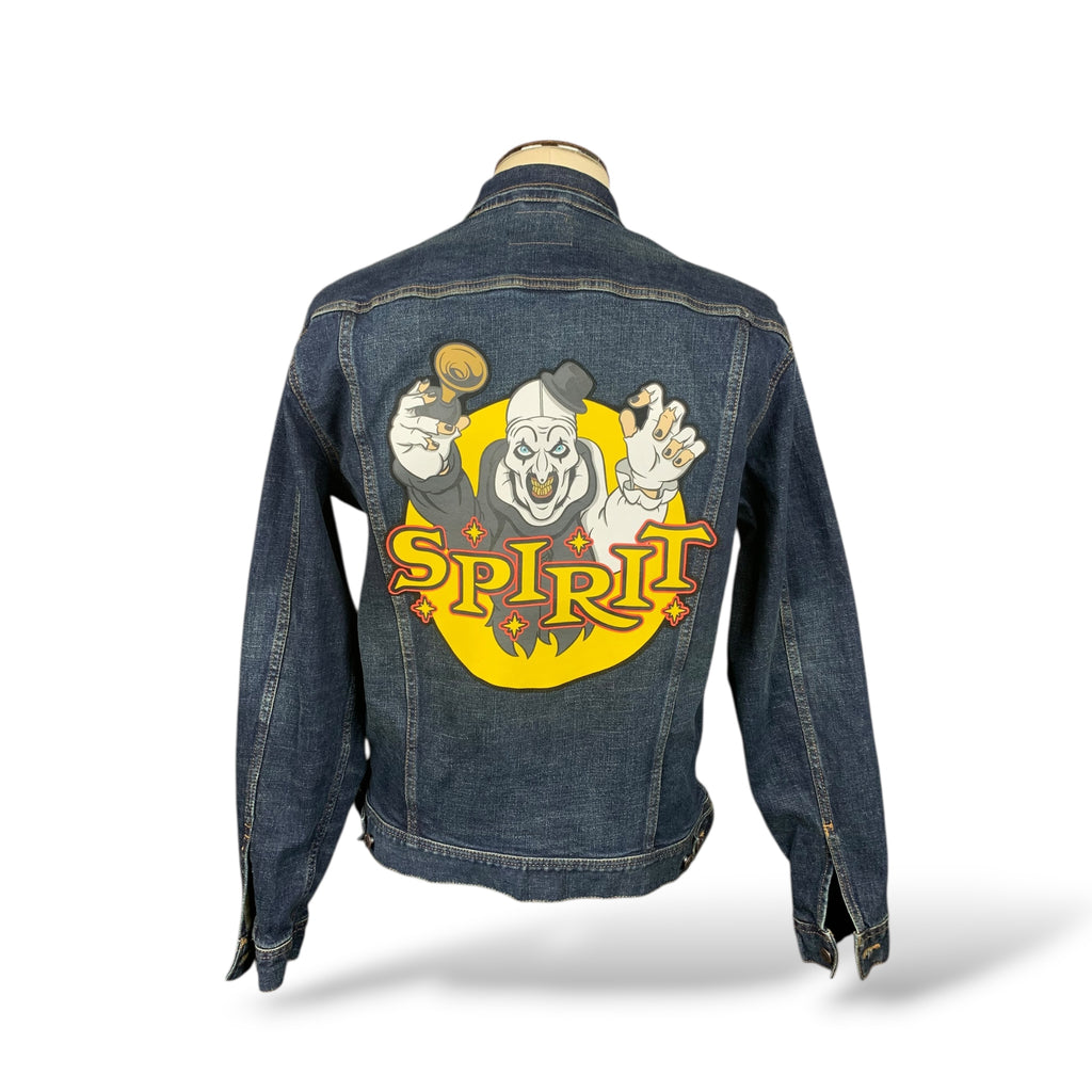 Terrifier x Spirit Halloween Jean Jacket Custom Rework Size Large