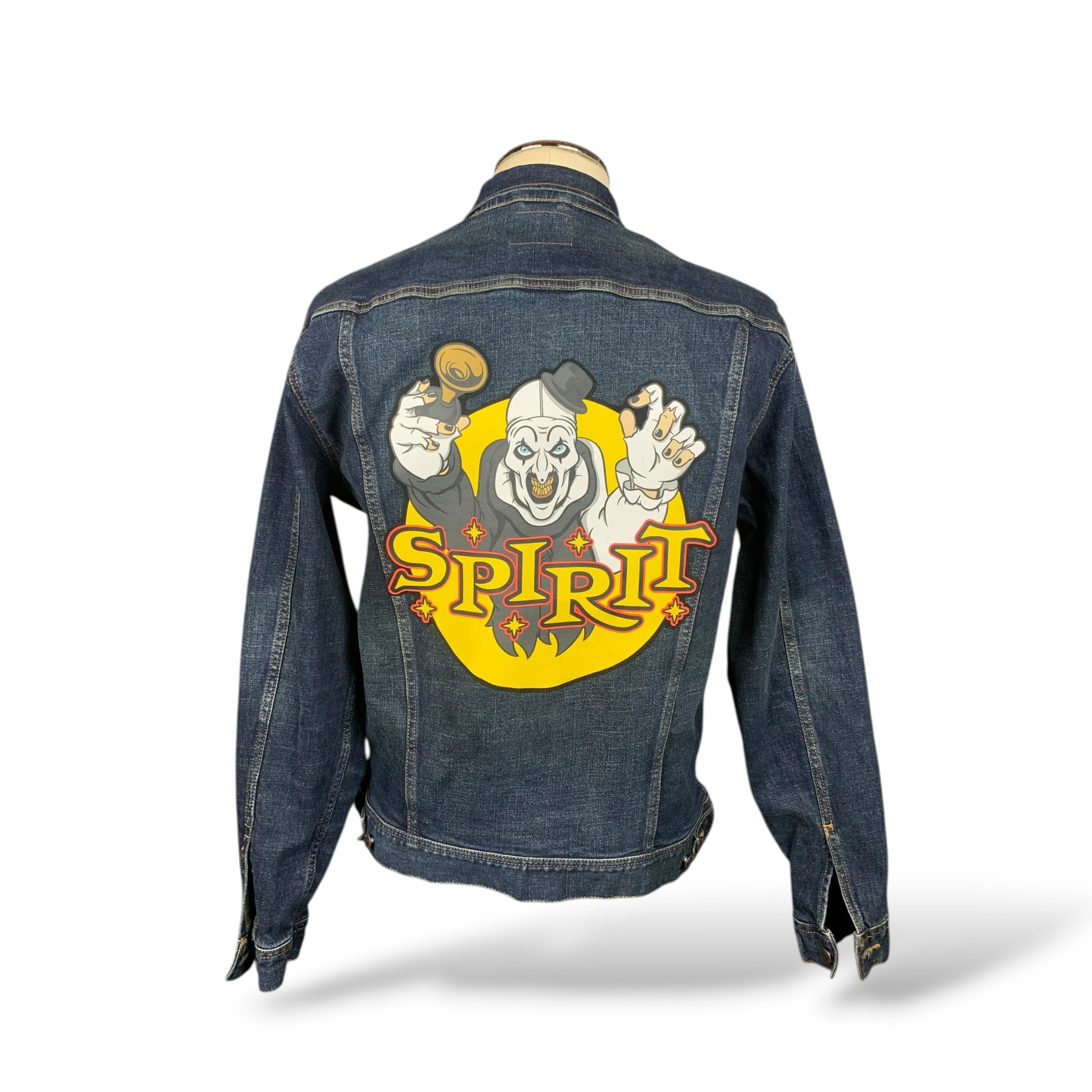 Terrifier x Spirit Halloween Jean Jacket Custom Rework Size Large