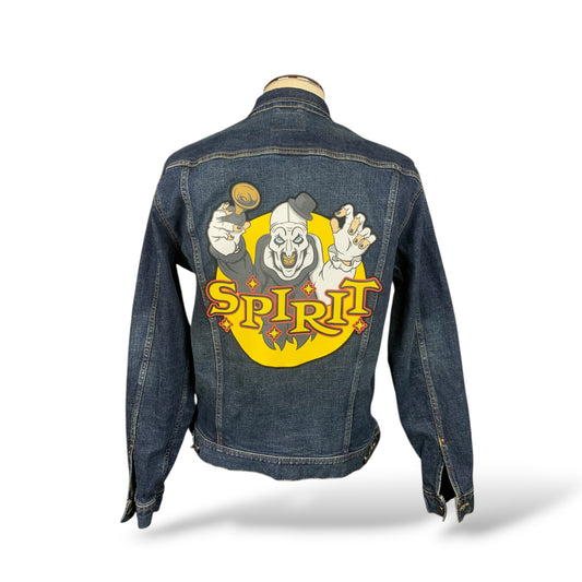 Terrifier x Spirit Halloween Jean Jacket Custom Rework Size Large