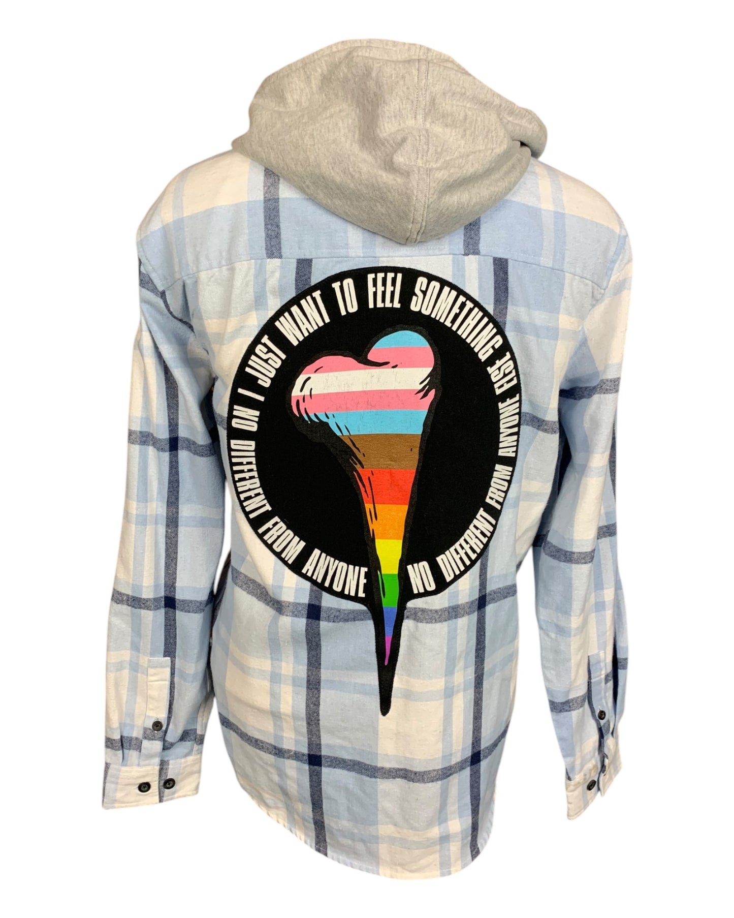 The Used Flannel Shirt Custom Rework L