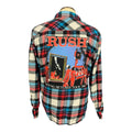 Rush Flannel Shirt Custom Rework Large