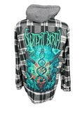 Decrepit Birth Flannel Shirt Custom Rework XL