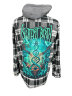 Decrepit Birth Flannel Shirt Custom Rework XL