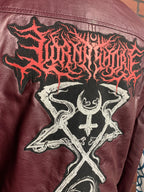 Lorna Shore Faux Leather Jacket Custom Rework L