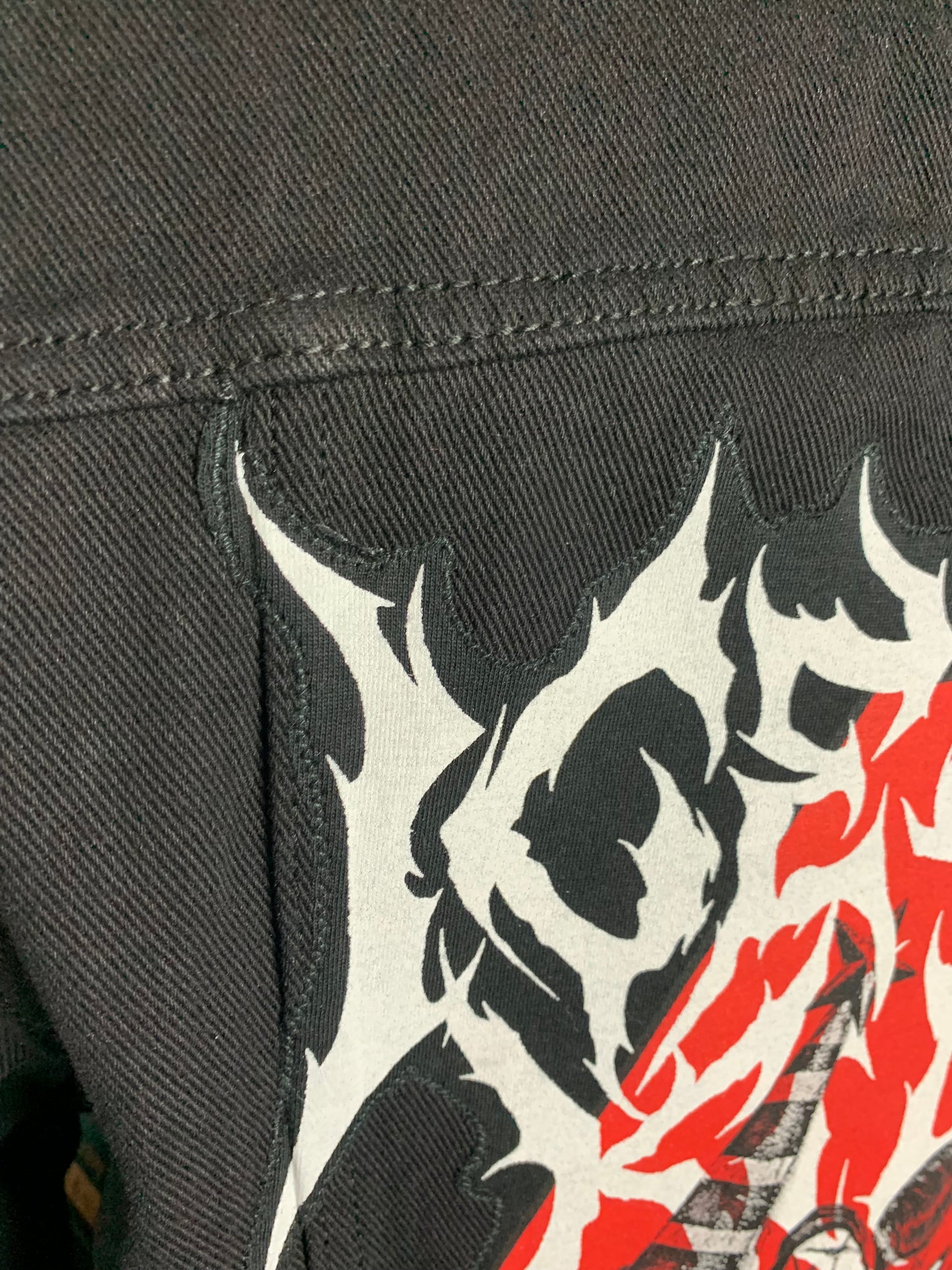 Ice Nine Kills Jean Jacket Custom Rework XL