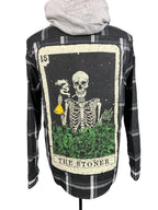 The Stoner Tarot Card Flannel Custom Rework XL
