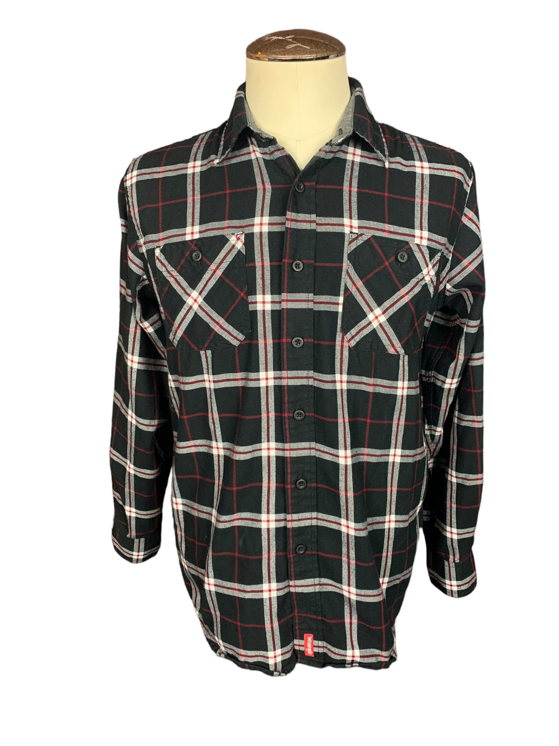Ghostface Scream Flannel Shirt Custom Rework M