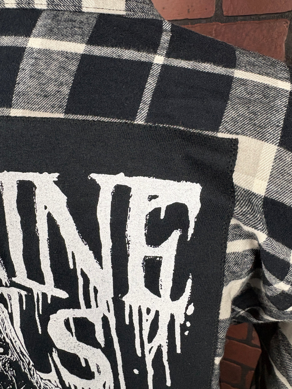 Ice Nine Kills Reworked Flannel Shirt Size Large