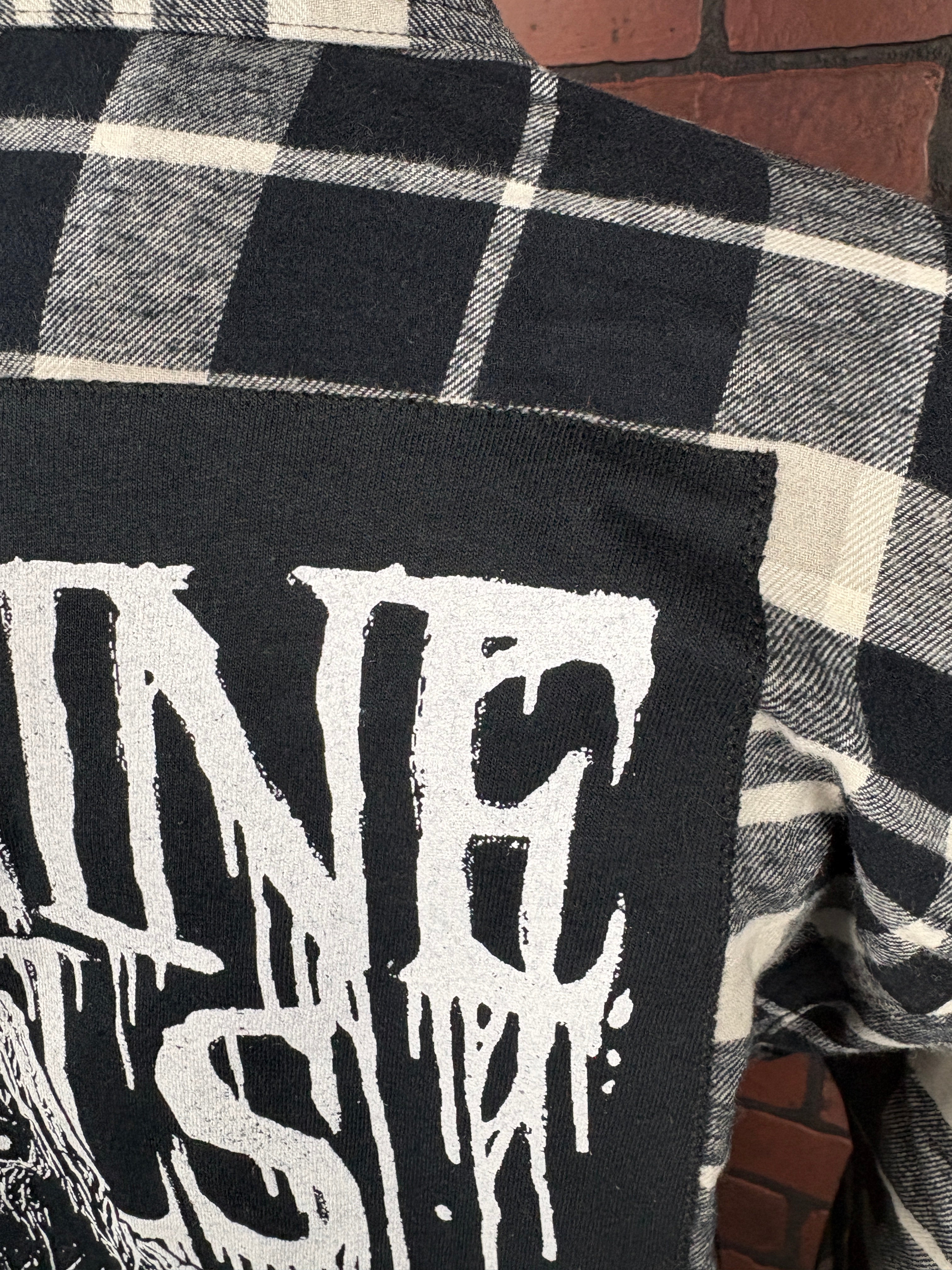 Ice Nine Kills Reworked Flannel Shirt Size Large