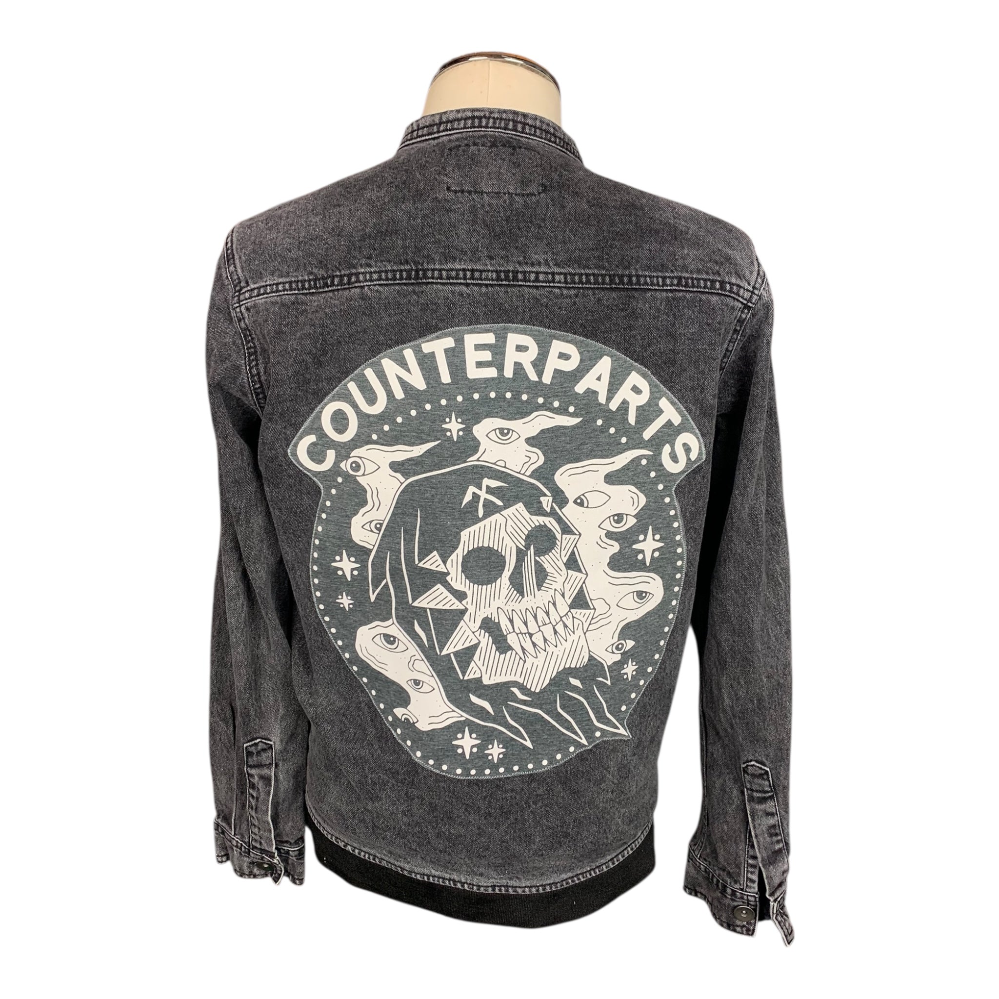 Counterparts Jean Jacket Custom Rework Size Medium