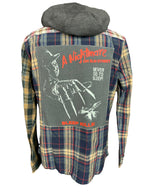 Nightmare on Elm Street Flannel Shirt Custom Rework M