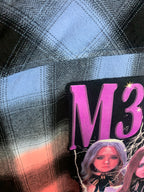 M3GAN Flannel Shirt Custom Rework Size XXL