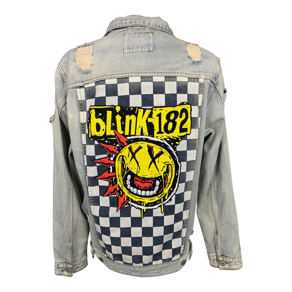Blink 182 Jean Jacket Custom Rework Large