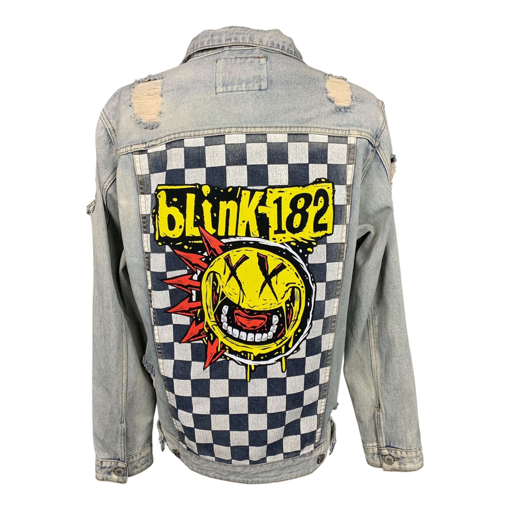Blink 182 Jean Jacket Custom Rework Large