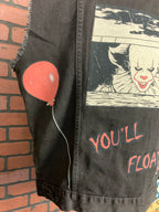 Pennywise the Clown “IT” Denim Vest Custom Rework L