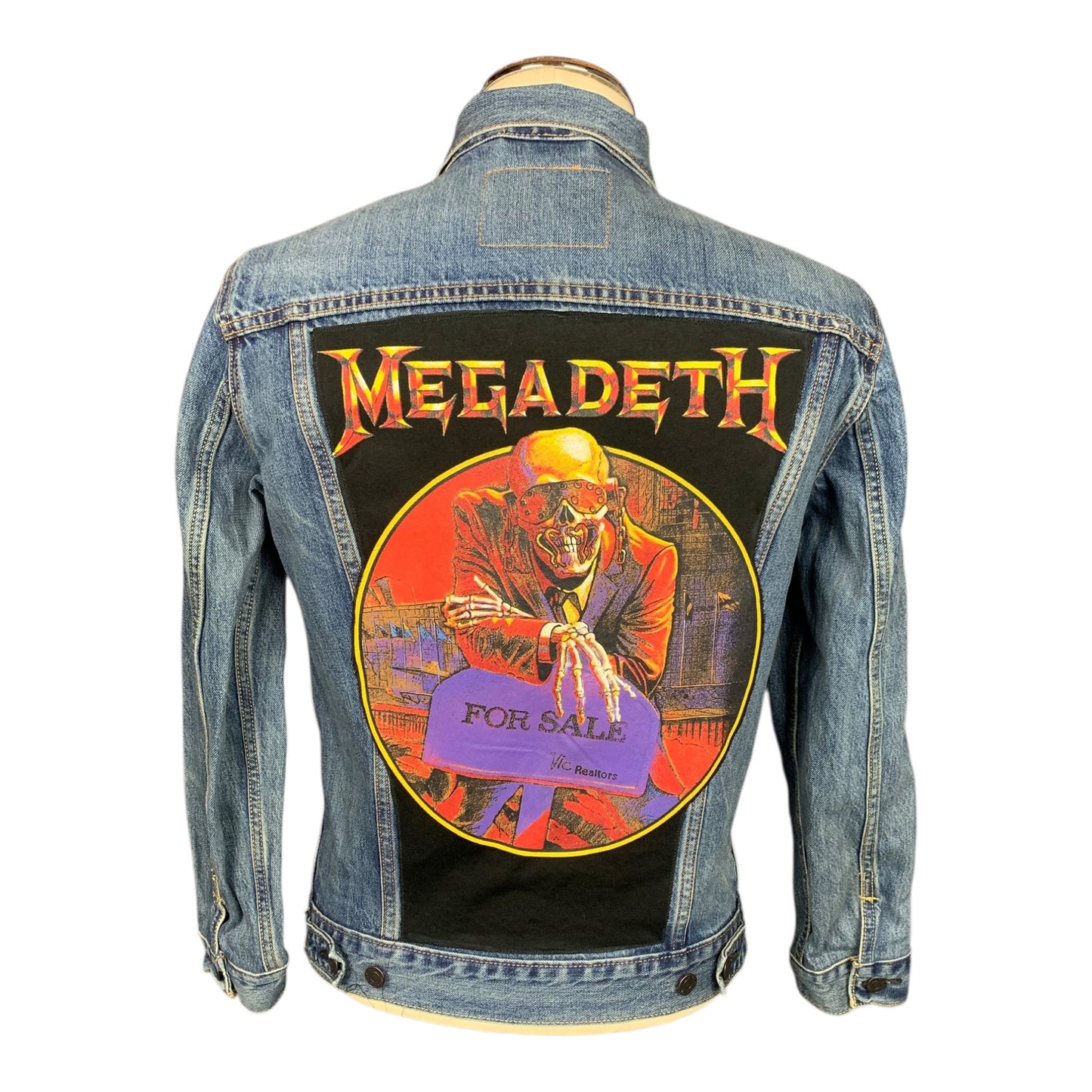 Megadeth Jean Jacket Custom Rework size Medium