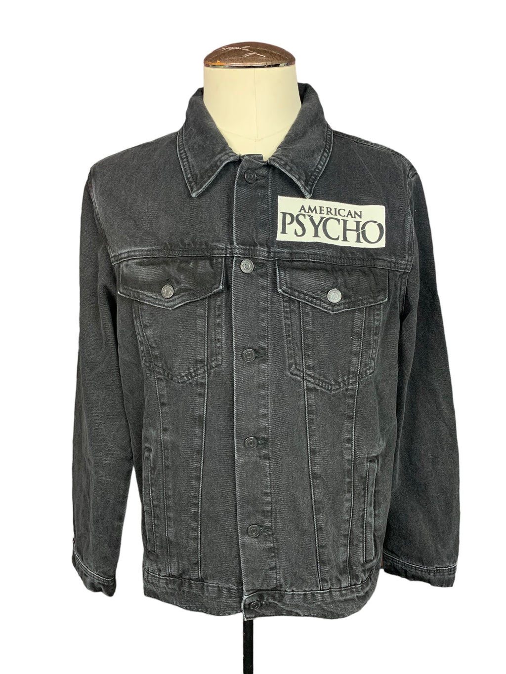 American Psycho Jean Jacket Custom Rework L