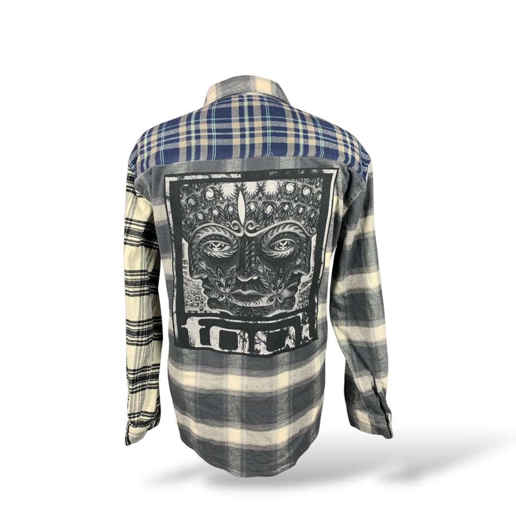 Tool Flannel Shirt Custom Rework XL