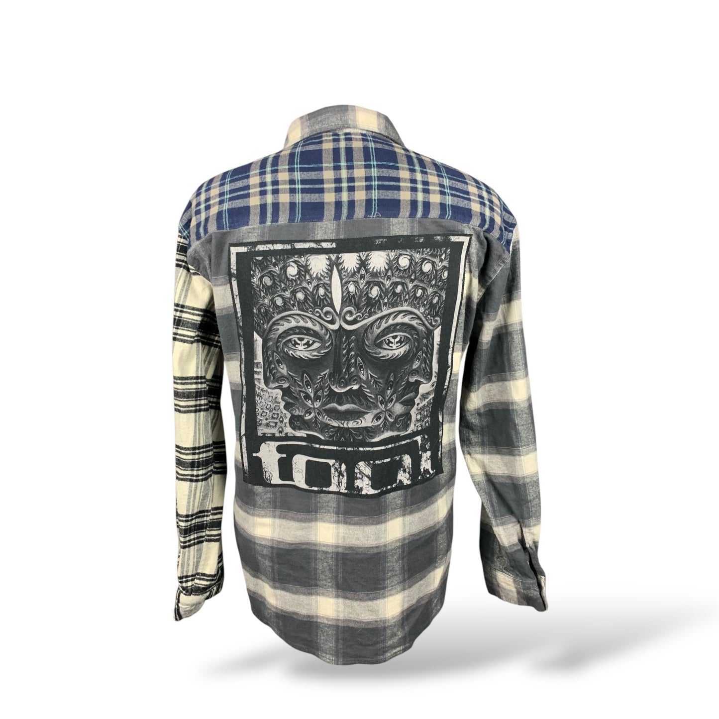 Tool Flannel Shirt Custom Rework XL