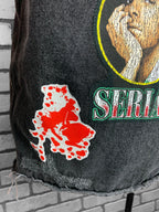 Dexter Blood Spatter Denim Jacket Custom Rework Size Large