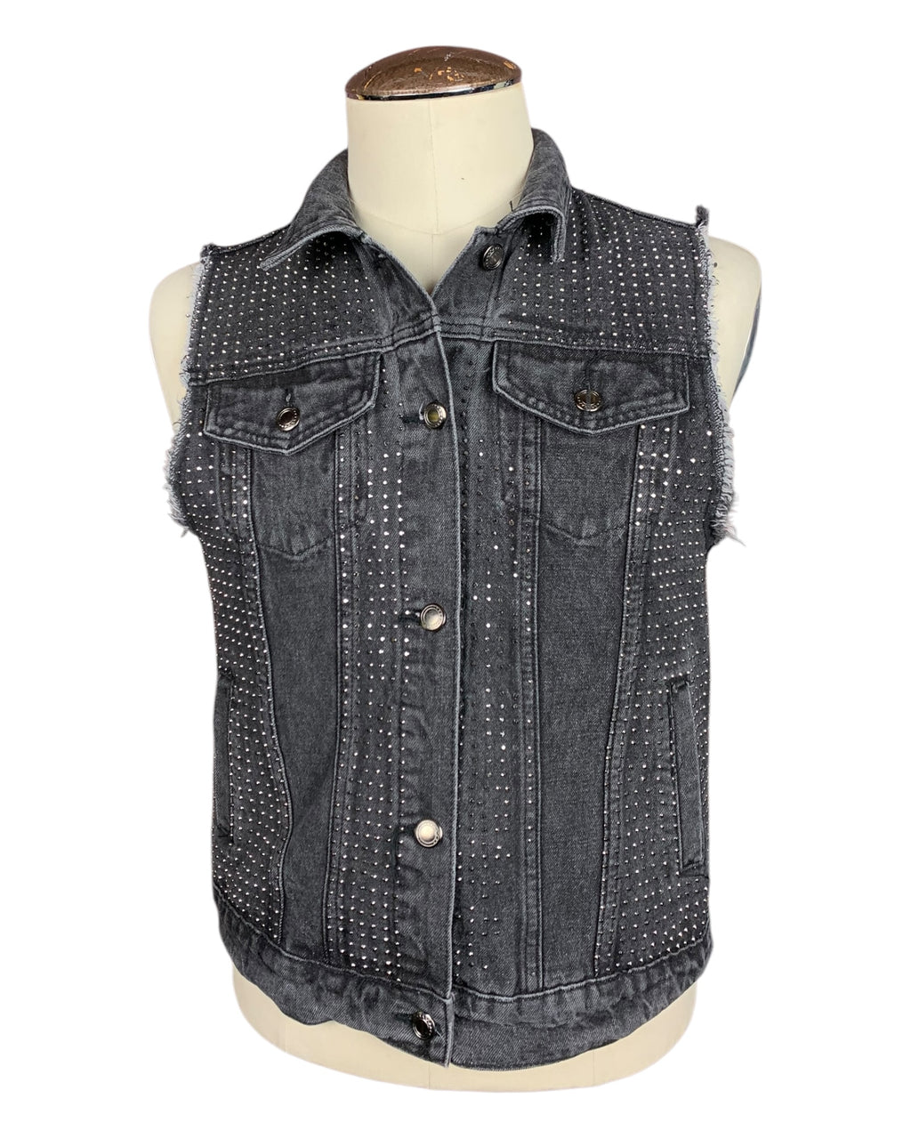 New Found Glory Denim Vest Custom Rework Ladies Medium