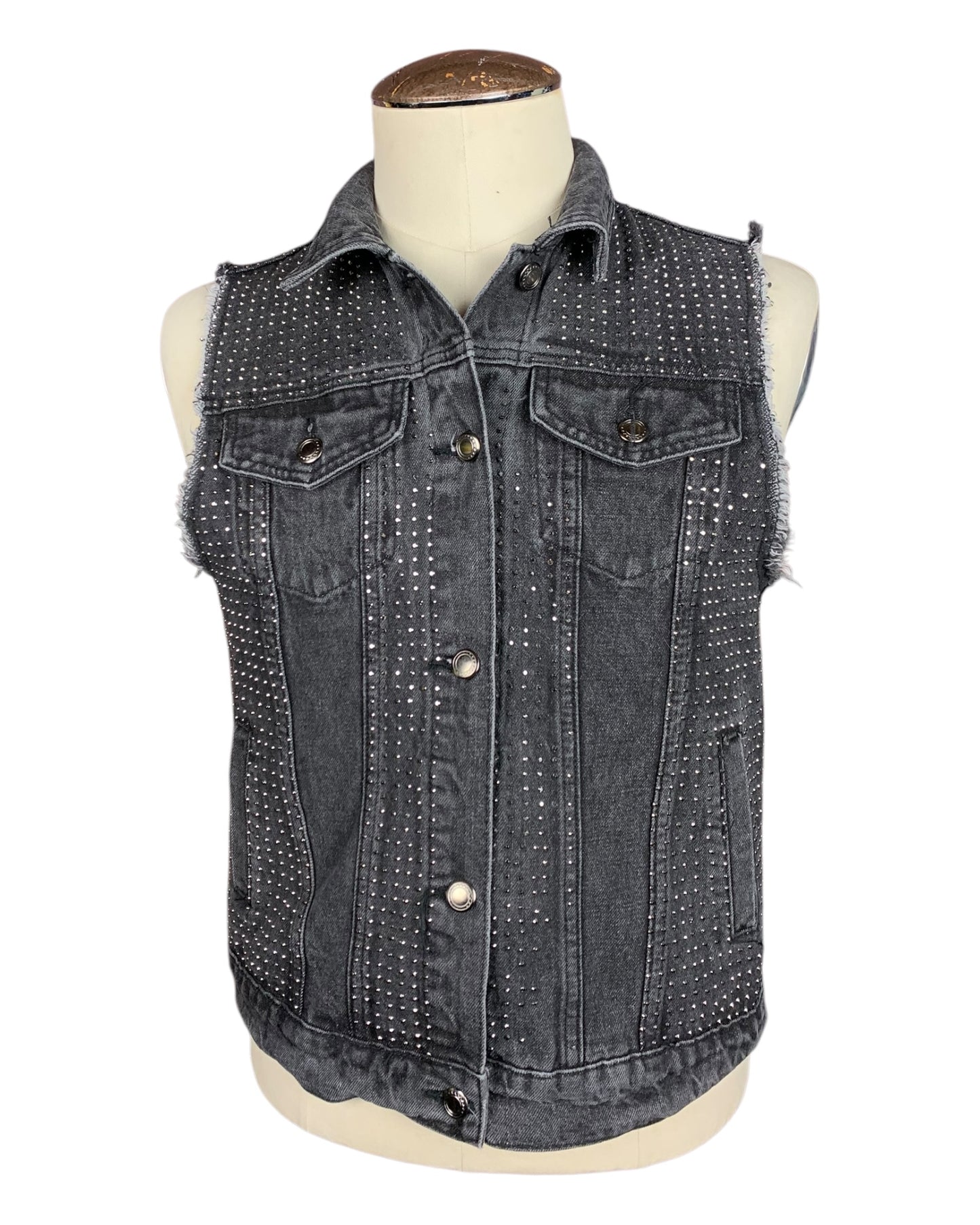 New Found Glory Denim Vest Custom Rework Ladies Medium