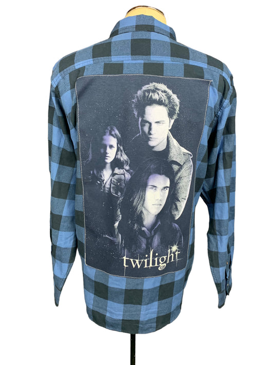 Twilight Flannel Shirt Custom Rework XL
