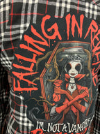 Falling in Reverse Flannel Shirt Custom Rework XL