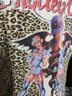 Motley Crue Denim Vest Custom Rework Ladies Medium