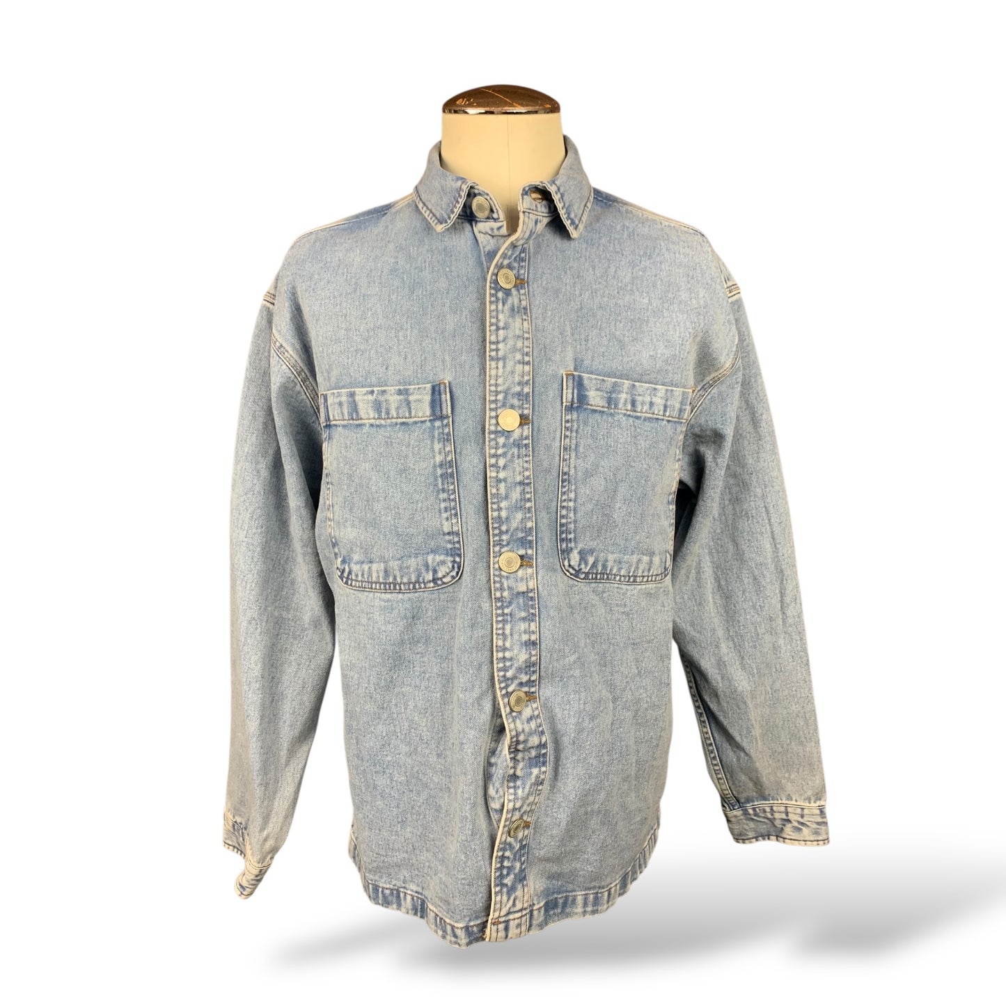 Kiss Denim Shacket Custom Rework XL