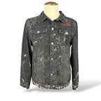Ice Nine Kills Bleach-Splatter Denim Jacket — Large