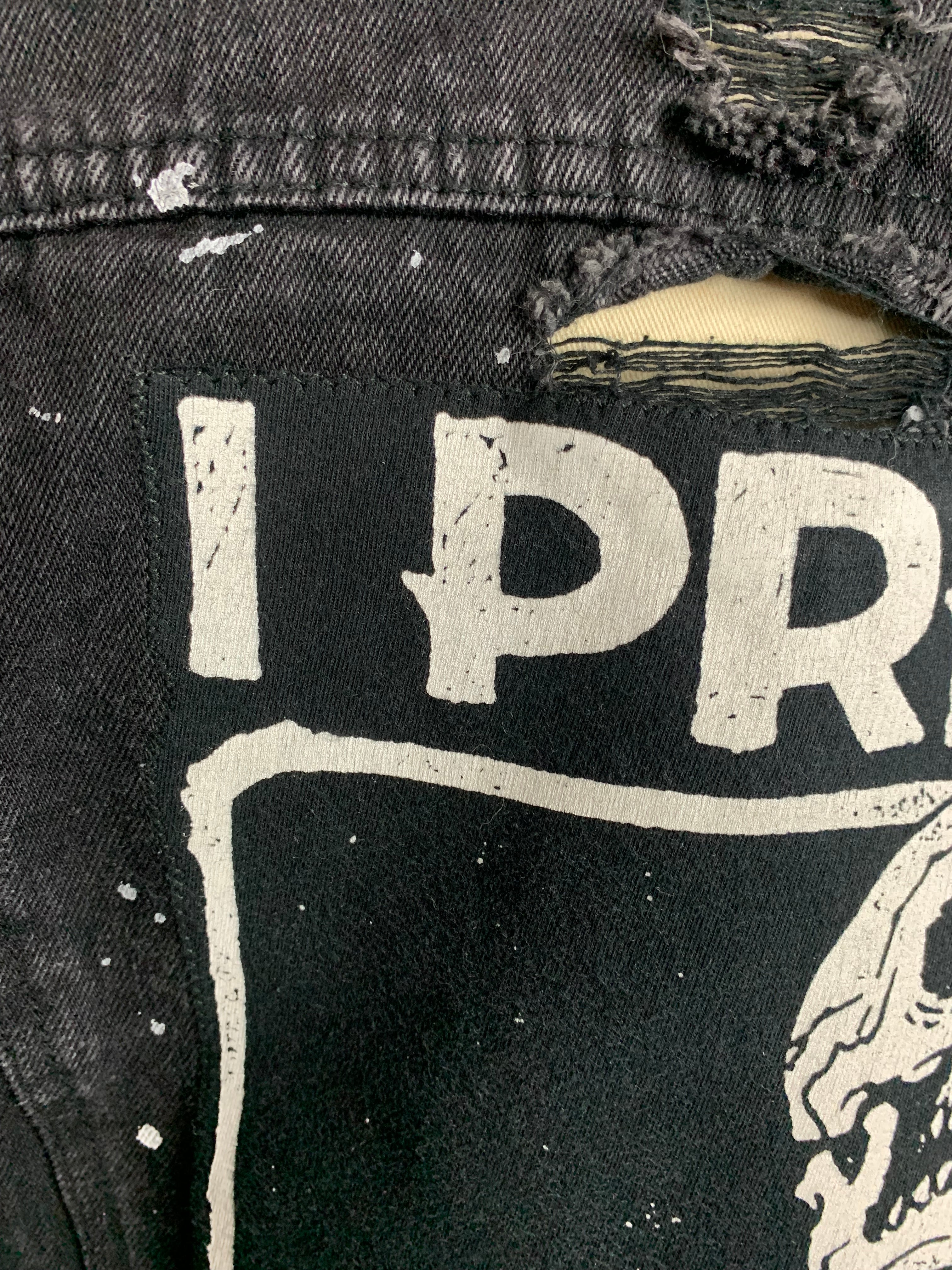 I Prevail Denim Jean Jacket Custom Rework Size Large