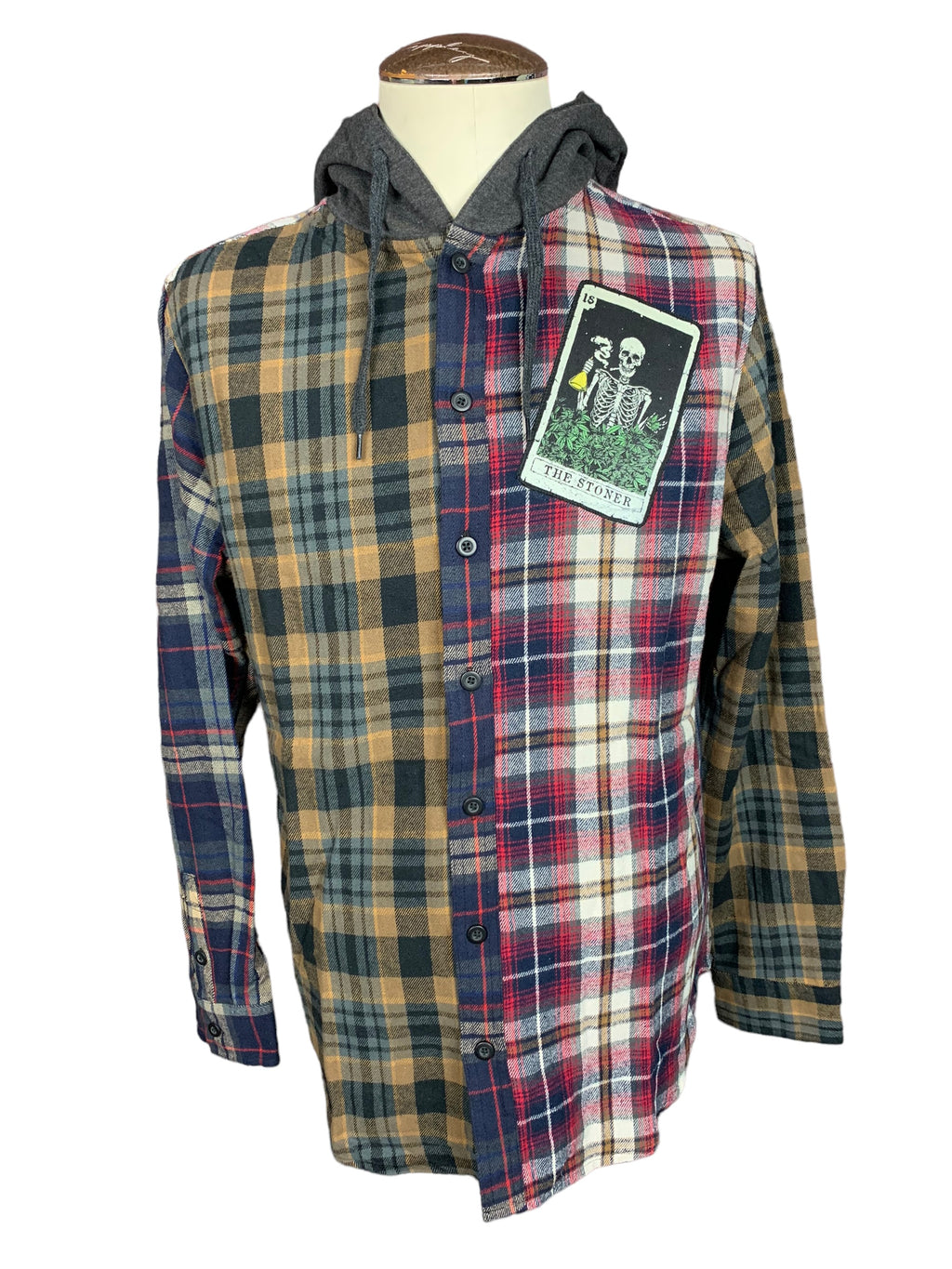 The Stoner Tarot Card Flannel Custom Rework XL