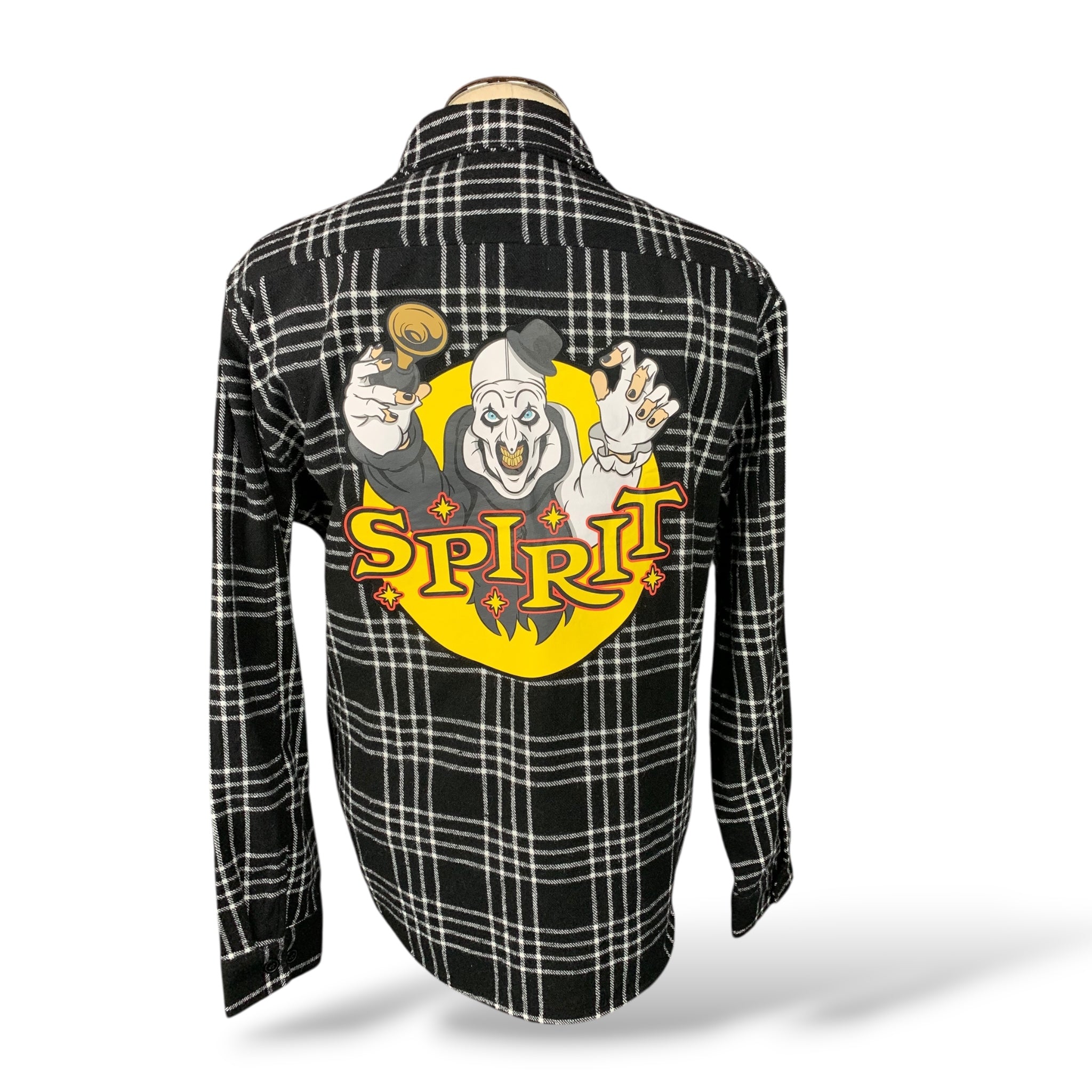 Spirit x Terrifier Flannel Shirt Custom Rework Size Large