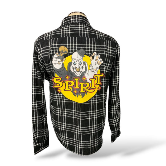 Spirit x Terrifier Flannel Shirt Custom Rework Size Large