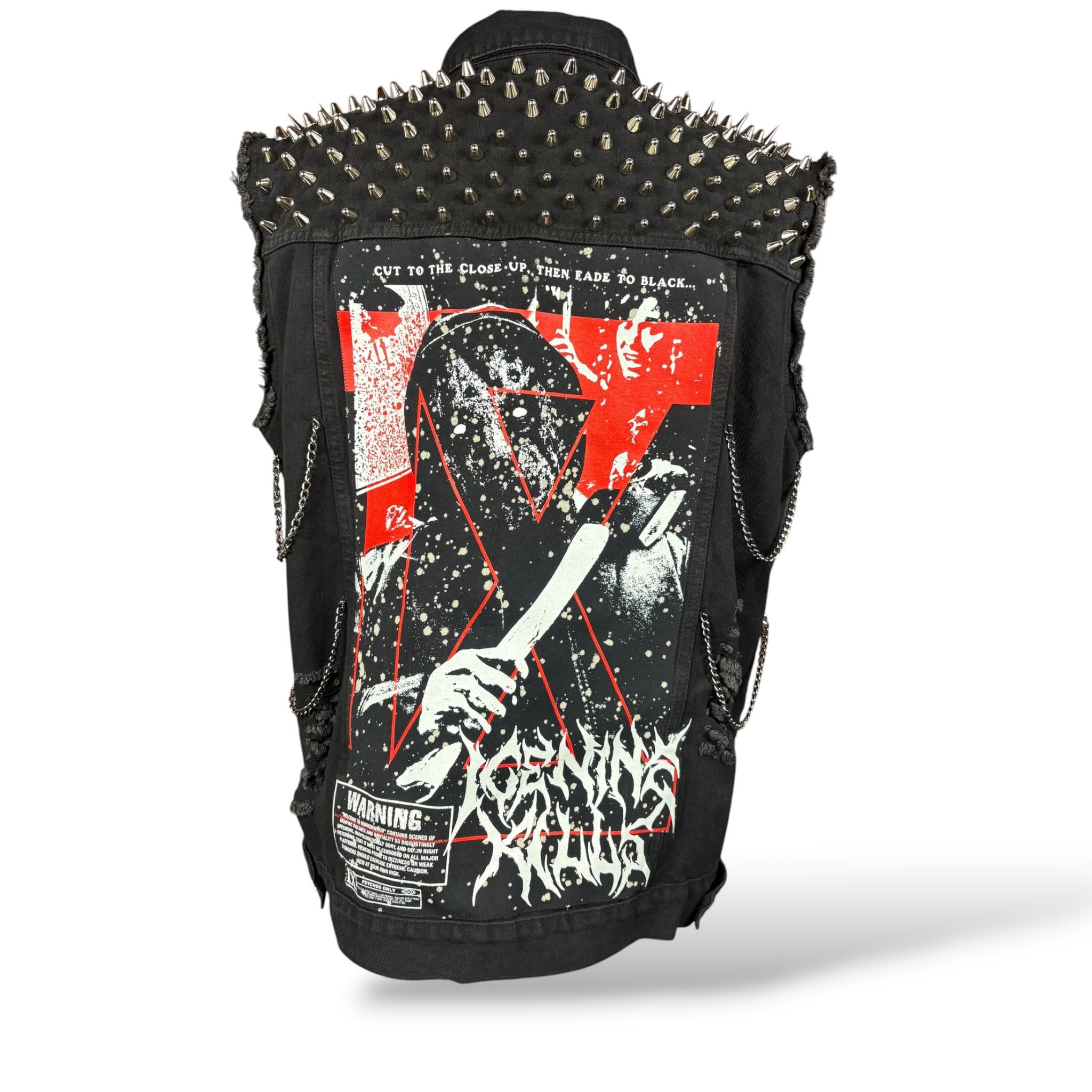 Ice Nine Kills Spike & Stud Battle Vest Size XL