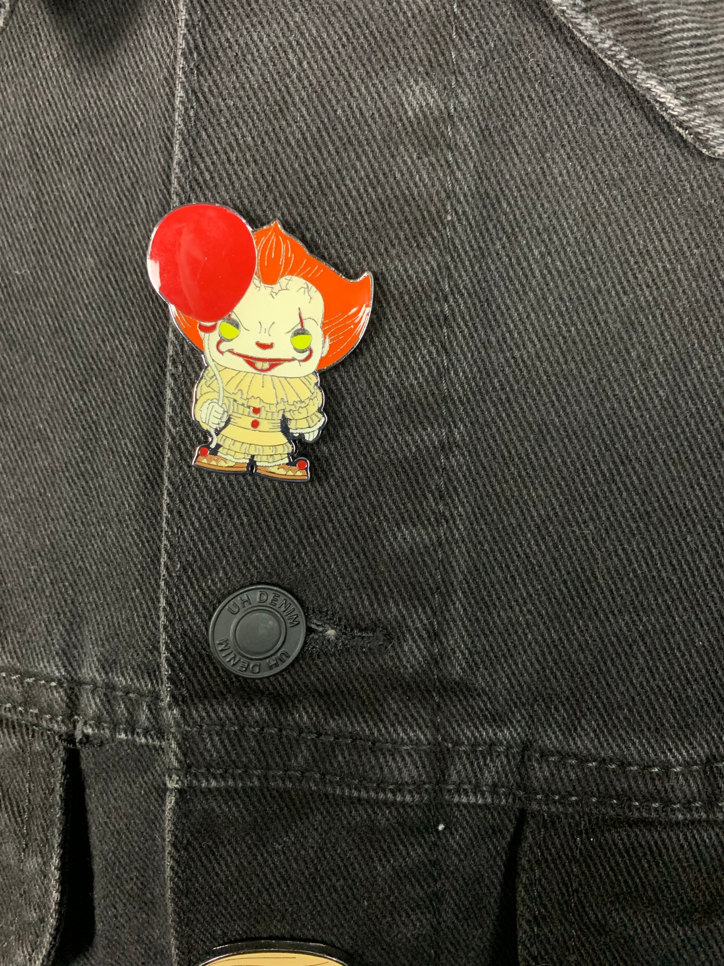 Pennywise the Clown “IT” Denim Vest Custom Rework L