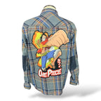 One Piece Reworked Button-Down Shirt — XL