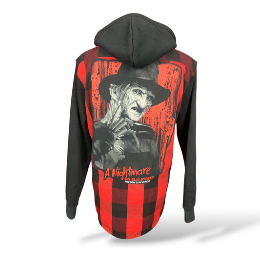 Nightmare on Elm Street Hooded Shirt Custom Rework Size XL