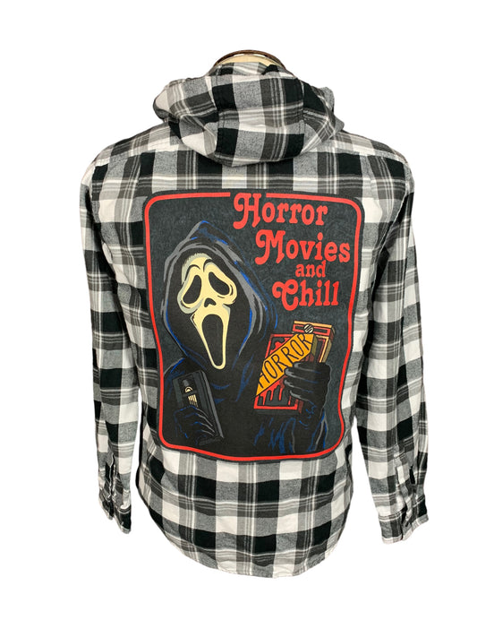 Ghostface Flannel Shirt Custom Rework S