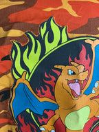 Charizard Camo Canvas Jacket Custom Rework XL