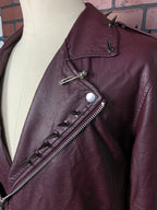 Lorna Shore Faux Leather Jacket Custom Rework L