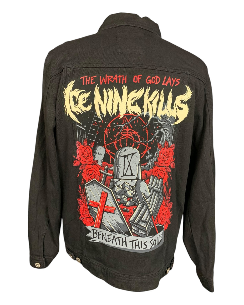 Ice Nine Kills Jean Jacket Custom Rework XL