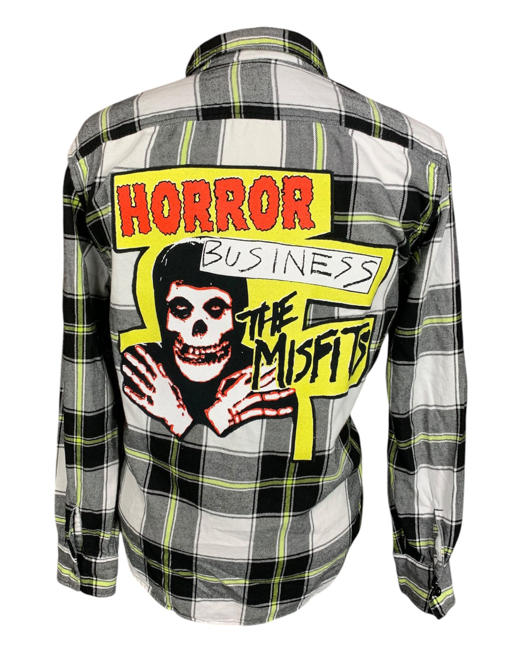 The Misfits Flannel Shirt Custom Rework XL