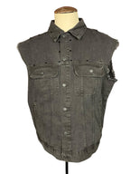 Terrifier Spiked Denim Vest Custom Rework XL