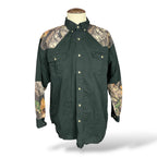 Post Malone Camo Reworked Button-Down Shirt — XL