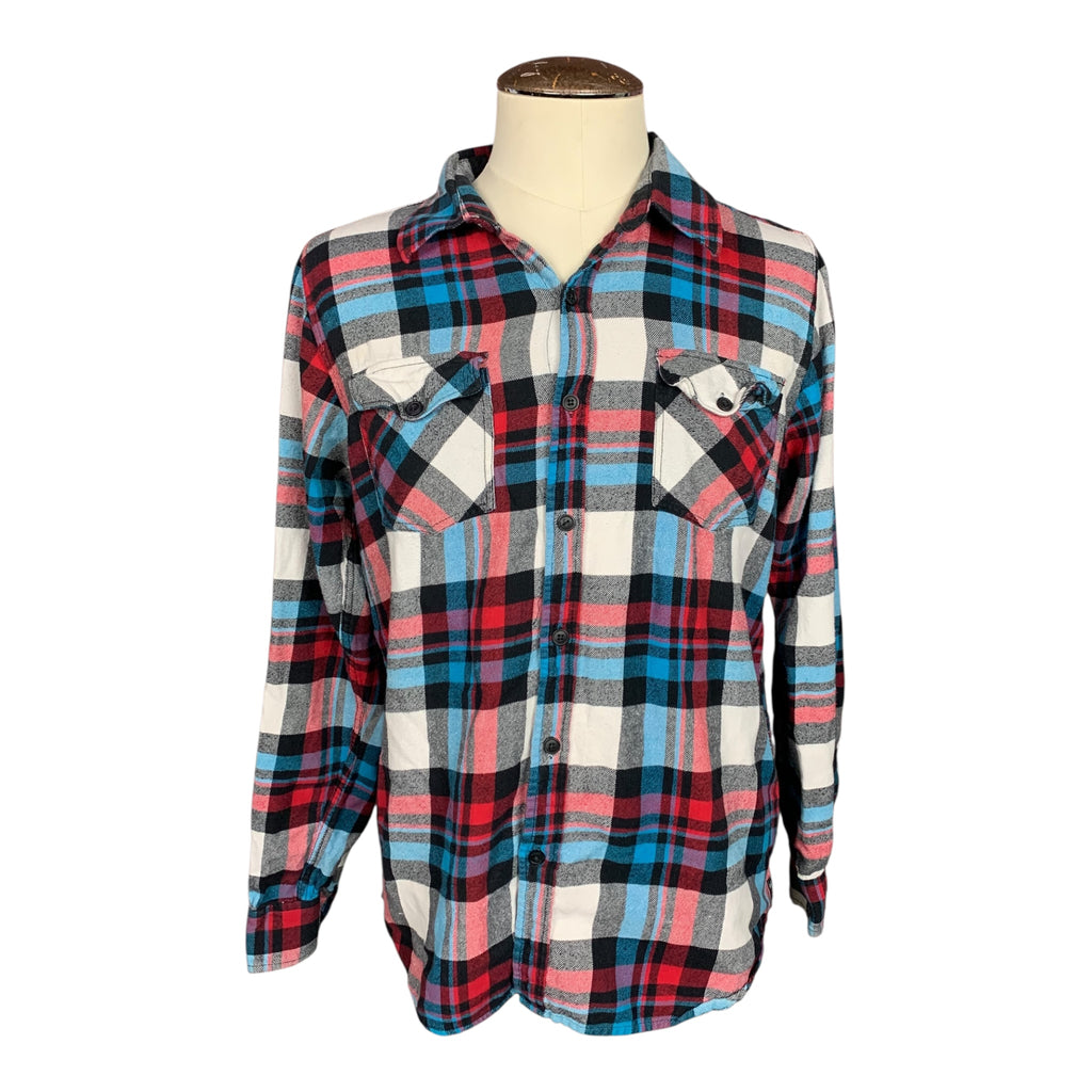 Rush Flannel Shirt Custom Rework Large